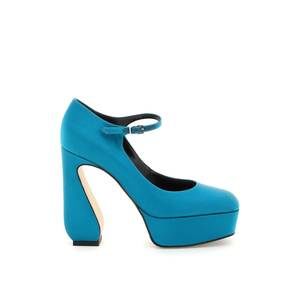 Si rossi crepe satin pumps